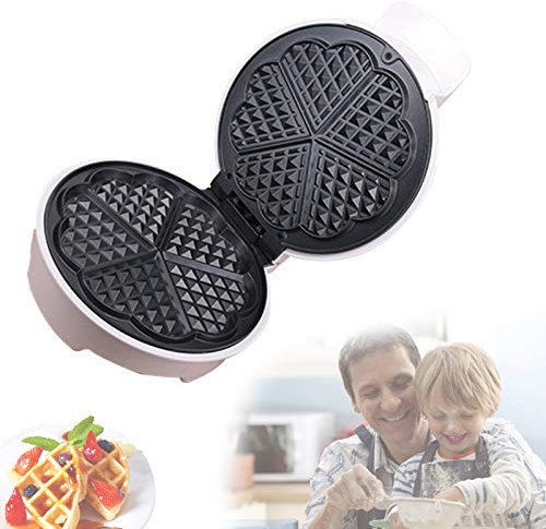 YSNJIN Gofrera Forma De Corazón Sandwichera Eléctrica con Calefacción De Doble Cara para Cocina Cooking