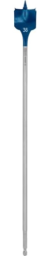 Bosch 1x EXPERT Self Cut Speed Flachfräsbohrer (für Weichholz, Spanplatte, Ø 36,00 mm, Professional Zubehör Bohrmaschine/Schrauber) | für Weichholz, Spanplatte, Ø 36,00 mm, Professional Zubehör Bohrmaschine, Schrauber, Schlagbohrer