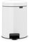 Brabantia Recycle New icon Pedal Bin, 2 x 2 Litre, White