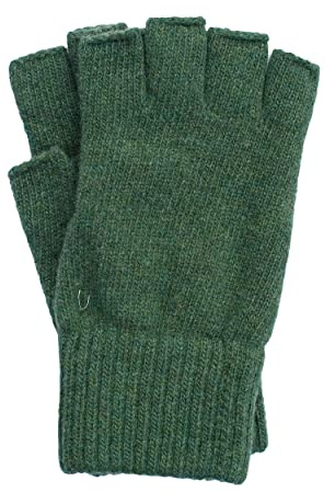 FosterNatur, Herren Handschuhe Fingerlos, 100% Wolle