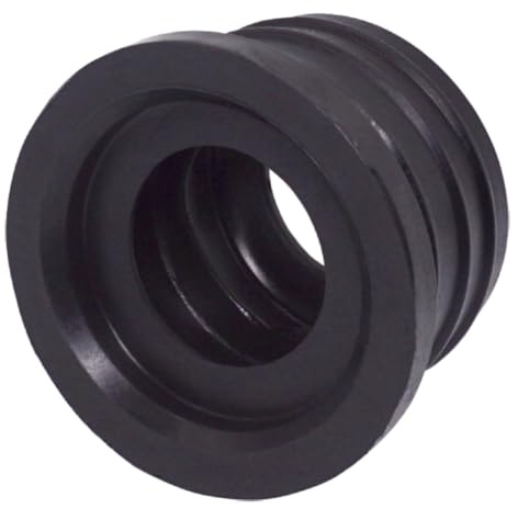 SKIR'CO (2 Stück) schwarz 40x25mm Muffe für Abflussrohr, Gummiverbinder, Rohradapter, Reduzierstück