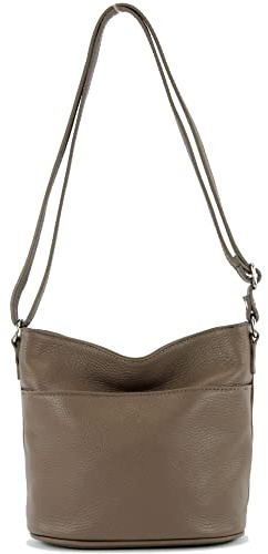 modamoda de T198 kleine Damen Leder Umhängetasche Schultertasche handmade in Italy