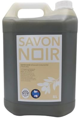 Savon Noir 100% Huile d'Olive 5 L - Pour Entretien Maison, Voiture, Terrasse, Contre Taches, Four - Méthode Traditionnelle de Marseille- La Compagnie du Bicarbonate.
