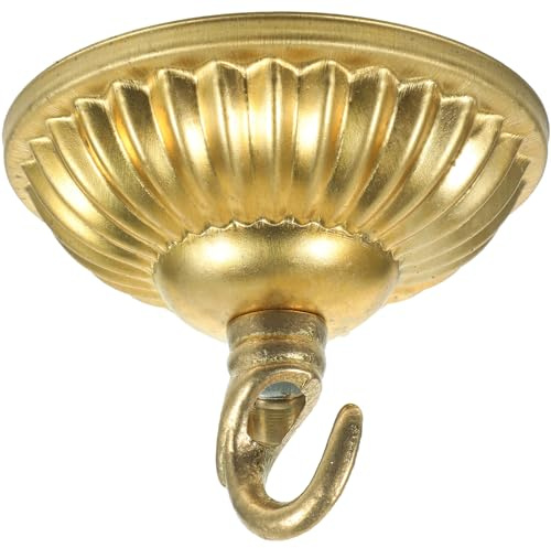 PRETYZOOM Deckenbaldachin Gold Kronleuchter-Montageplatte Aus Kupfer Deckenleuchte Halterung FüR Pendelleuchte LampenaufhäNgung FüR Wohnzimmer Schlafzimmer Arbeitszimmer