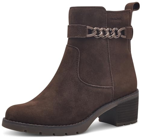 Tamaris Comfort dam elegant EasyStretch och Duo-TEX stövletter, mocka 38 EU, mocka mocka, 38 EU