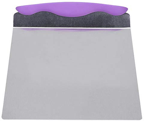 LIYJTK Stainless Steel Cake Pizza Transfer Tray Moving Plate Lifter Shovel Pastry Baking Tool Tray, Cookie Bottom Mover Scraper for Bread Pie