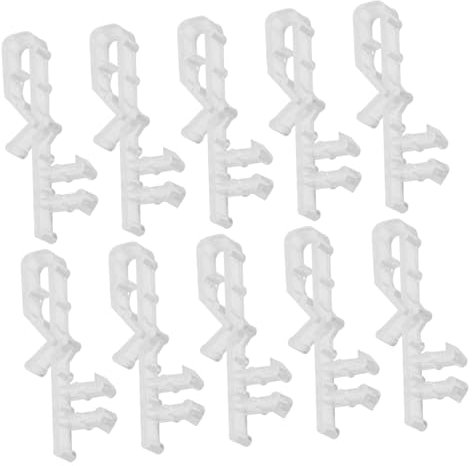 TOPBATHY Clips Für Jalousien 10er-Pack Einfach Zu Installierende Jalousiehalter Für Vertikaljalousien Und Vorhänge Verstecktes Design