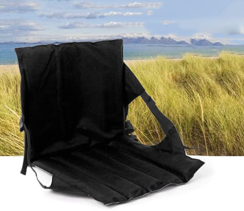 Bleacher Sitzkissen mit Rückenlehne, tragbares wasserdichtes Stadion-Sitzkissen, zusammenklappbarer multifunktionaler Bodenstuhl für Wandern, Reisen, Outdoor-Konzert
