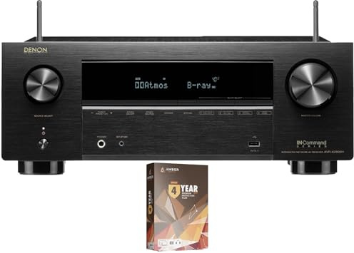 Denon AVRX2800H 7.2 Channel 8K AV Receiver with DTS Virtual:X and 4 Year Amber Protection Plan (2022)