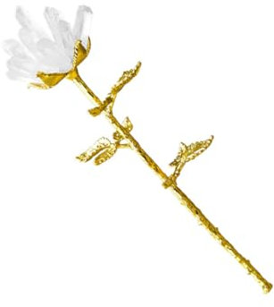 CIYODO Kristall Rose Dekoration Blume Ornament Hochzeit Valentinstag Hochzeitsfeier Blumenschmuck