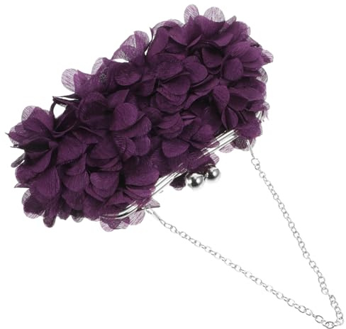 WRITWAA Blumenform Elegante Hochzeitstasche Abendtasche Banketttasche Modische Clutch Für Frauen