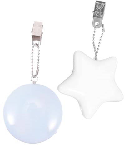 jojofuny 2 Piezas Luz de bolsa luminosa lampara recargable mini bolso ligero luz LED táctil luces de estrellas monedero luz bolso de luz de noche luz del monedero del corazón AbS