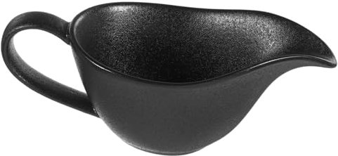 Garneck Ciotola in Ceramica Per Mescolare Uova e Salse Contenitore Nero Per Banchetti e Uso Domestico Bordi Lisci Protettivi