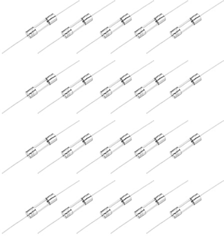 QUARKZMAN 2A Glassicherung 5x20mm, 20 Stück Schnellschlag Auslösecharakteristik 250V Sicherung für Leiterplatten Elektronische Geräte Haushaltsgeräte