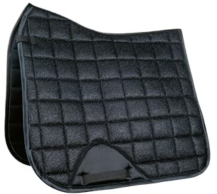 HKM Glitter Mesh Style Schabracke, Schwarz, Dressur