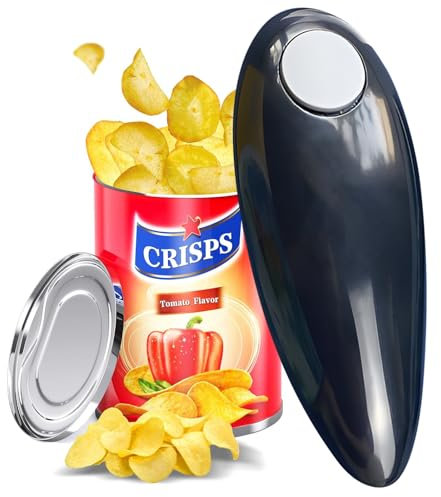 Kitgody Electric Can Opener,One-Touch Automatic Tip Opener Smooth-Edge Side-Cut for All Can Sizes, Ergonomic Design for Seniors & Arthritis and Weak Hands