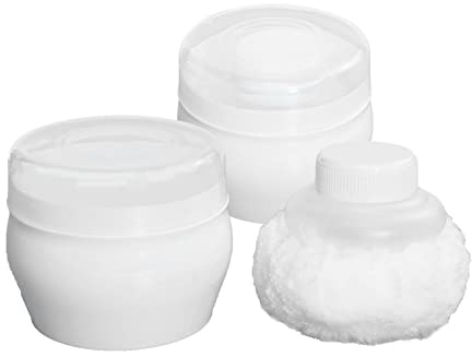 IWOWHERO Talcum Powder Puff 2 Sets Baby Body Puff with Hand Grip for Baby Shower and Skin Care