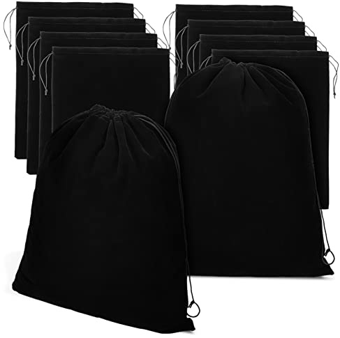 PACKOVE Paquet Flanelle Cordon Lot De 10 30x40 Cm Paquet De Rangement Grosse Capacité Pour Fête Rangement Bijoux Présents Mariage Pochettes Polyvalentes