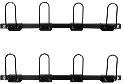 Support de rangement pour gants de boxe – Support mural en acier pour 2/4 paires de gants, 75 x 16 cm, présentoir à suspendre, parfait pour sécher et organiser dans le garage