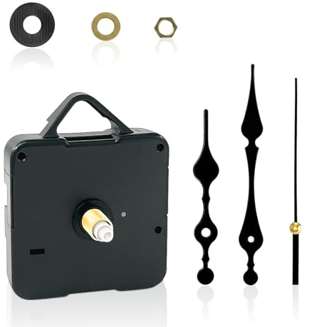 Zeeorymn Meccanismo Orologio da Parete, Set Completo di Lancette per DIY, Facile Installazione