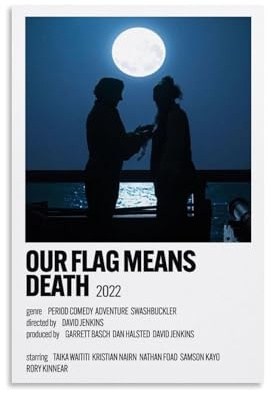 HUAEYWQBERRH Our Flag Means Death Poster for Living Room Bedroom Wall Art Decorative Painting Cover Print 08x12inch(20x30cm) Unframe-style
