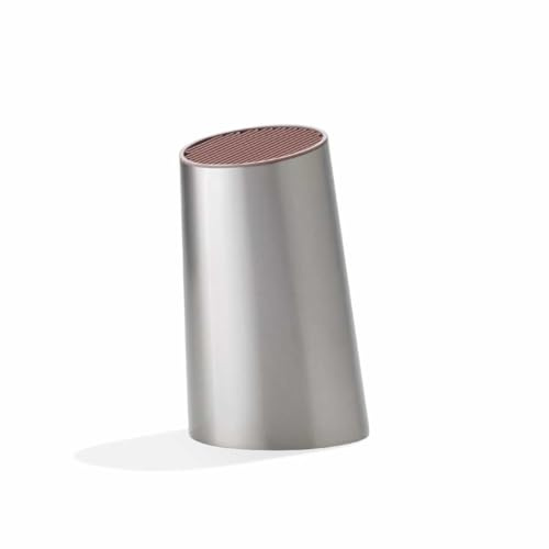 BergHOFF Home Curve Bloc à couteaux sans couteaux - Porte-couteaux en acier inoxydable - Bloc à couteaux universel - support à couteaux - Aubergine