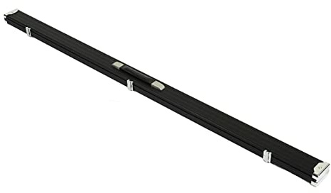 Billiard Cue Hard Box, Pool Stick Box/Cover Scratch Aluminum Alloy Lightweight for Snooker English Black 8 Small Head Cue (Black)