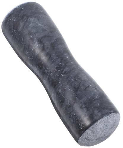 Veemoon Mortero de Laboratorio de Piedra Negra para Moler Pastillas y Hielo Palo de Moler Multifuncional para Triturar Medicamentos y Especias en Cocina Profesional