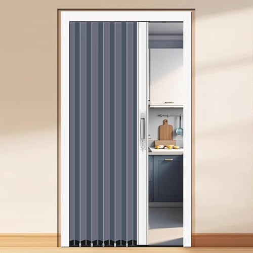 Retractable Folding Sliding Door for Living Room/Kitchen 80in Tall Removable Room Divider 57x80in Privacy Partition for Pantry/Bedroom/Laundry Room