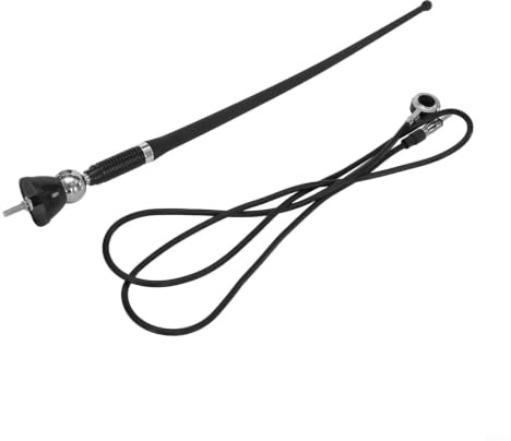 for fm DAB Car Radio Aerial 36cm Short Rod Design - Weatherproof Rubber Mast Roof Signal Booster for Most Vehicles Black