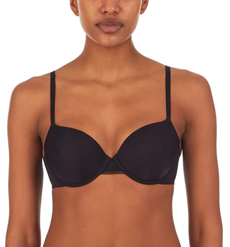 DKNY Damen Litewear Spacer Bra T-Shirt-BH, Undurchsichtige, Schwarz, 80B