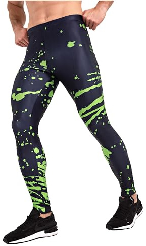Kapow Meggings Originals Men's Fashion Leggings, 4-Way Stretch Tights for Festivals, Travel, Lounging & Everyday Wear