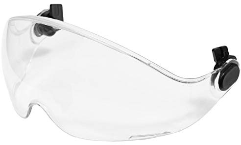 JORESTECH Sliding Retractable Integral Visor Shield for Helmet Mounted Eye Protection PPE (Transparent)