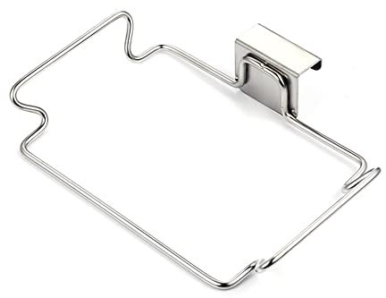 TopHomer 1PCS Cabinet Bag Holder, Stainless Steel Rubbish Bag Holder, Hanging Garbage Bag Holder, Carrier Bag Holder, Trash Bag Holder Organizer for Closet