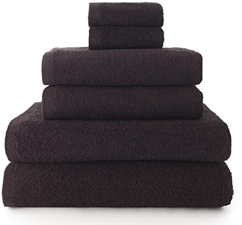 Top Towel – Juego de Toallas Baño Completo (6 Piezas): Toallas Ducha, Manos y Cara Suaves y Absorbentes – Algodón 100%, 400 g/m², Sin Pelusa