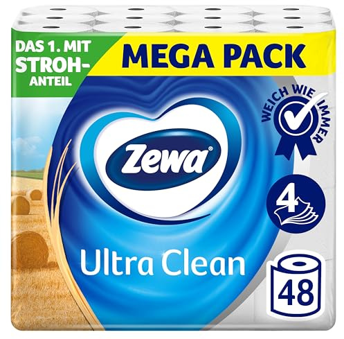 Zewa Ultra Clean Toilettenpapier 48 Stück, 3x 16 Rollen