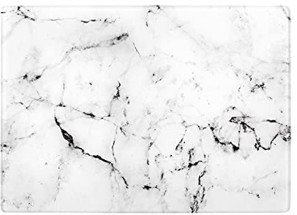 Karaca Deep Glass Chopping Board, 35cmx26cm, White