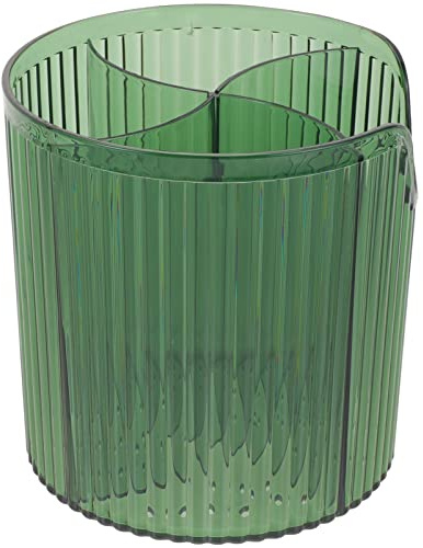 Beavorty Organizador para Maquillaje Porta Brochas de Plástico Transparente para Escritorio y Tocador en Casa, Diseño Compacto y Funcional para Almacenamiento