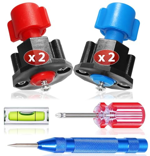 Picture Hanging Kit Tool with Level for Sawtooth/Keyhole Frame Hangers Help Easy Mounting Photo/Mirror/Canvas/Shelf/Art on Wall Leave Marker to Drilling Hardware/Screws/Nails Stamp No-Measuring