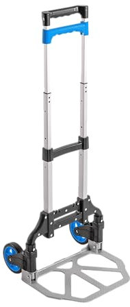 Högert Technik - Carro de Transporte de 350 x 486 mm - Capacidad de Carga: 120 kg - con 2 Ruedas - Asas para Carretilla de Transporte