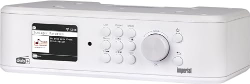 IMPERIAL DABMAN i460 – Internetradio/DAB+ (Streamingdienste, Unterbau-/Wandmontage möglich, Bluetooth Senden/Empfangen, USB-Recording, Hotelmodus) – Weiß
