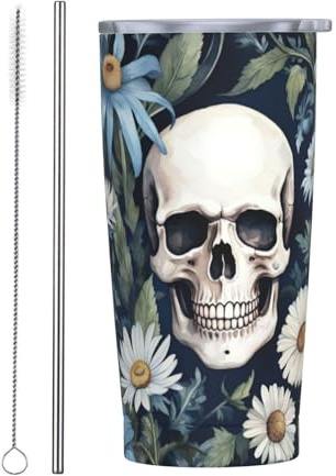 Vasos personalizados, tazas de acero inoxidable personalizadas de 20 onzas, taza de café de viaje aislada con tapa y botella de agua con pajita, regalo personalizado para familiares y amigos,
