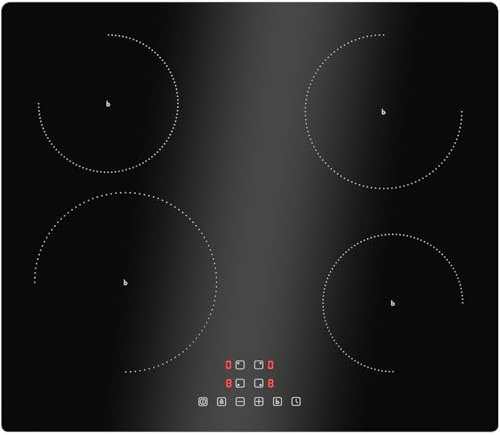 Bomann® Autarkes Induktionskochfeld mit 4 Kochfelder | Kochfeld Autark m. Touch & Topferkennung | Boosterfunktion | Kochplatte 9 Stufen | Induktionskochplatte 7400W & Kochstoppautomatik | EBK 7942