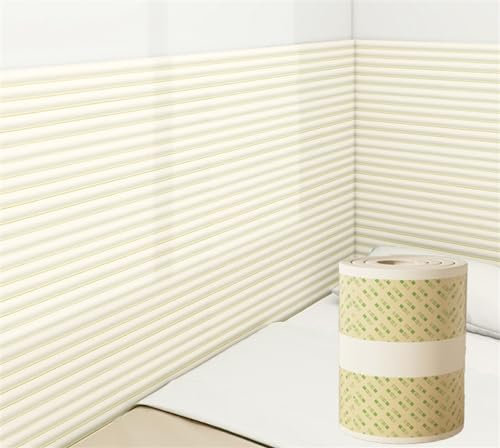 3d Wandkissen Selbstklebend, 1cm Dick Anti-kollision Wandpaneele Gepolstert für Schlafzimmer, Kantenschutz Schaumstoff Wandverkleidung für Eckenschutz Wanddeko Wohnzimmer ( Color : Beige , Size : 20 c