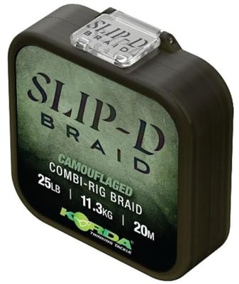 Korda Slip-D Braid Combi Rig, 11,3 kg, 20 m, starke, gut sichtbare Karpfenvorrichtschnur, vielseitig und abriebfest