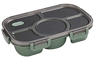 Scatole Lunc Scatola Lunc Contenitore in Materiale Protettivo Contenitore per Snack in plastica per Alimenti con Coperchio Stoviglie per microonde con Tazza da zuppa