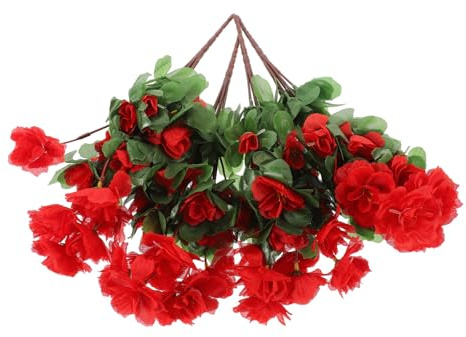 RORPOIR 4pcs Artificial Flowers Realistic Silk Faux Outdoor Decorative Centerpieces for Home Party Banquet
