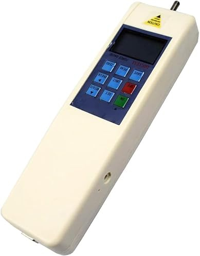 YFYIQI Digital Push Pull Gauge 2kN Force Meter with Peak Load Value 2000N/200kg/440Lb Load Division Value 1N/0.1kg/0.1Lb External Sensor N KG Lb Three Units
