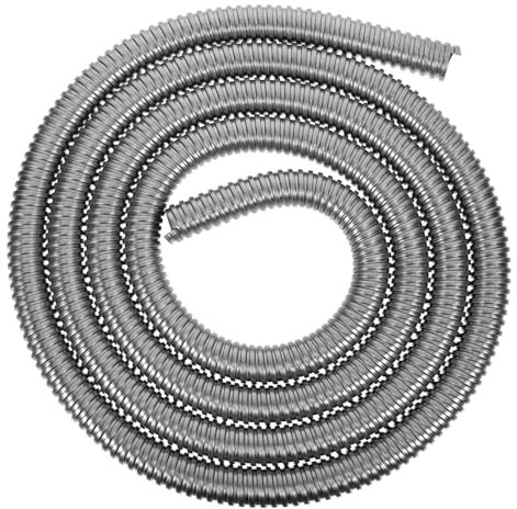 ETHZZLE Flexibler Kabelschutzschlauch 3 Meter Länge Edelstahl 20mm Innen Kabelkanal für Elektrokabel und Wohnraum Kabelmanagement Metallschutzrohr