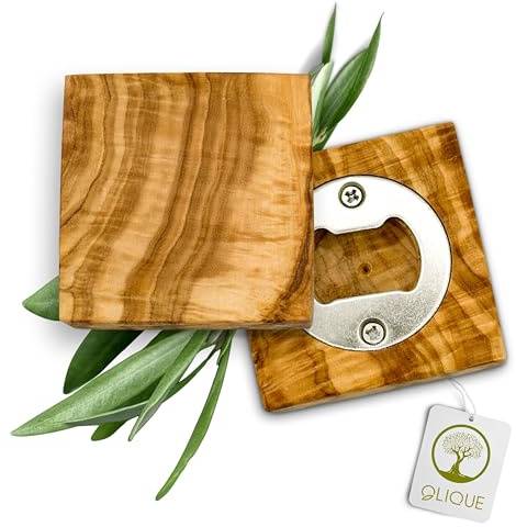 Flaschenöffner, Olivenholz - Handgemachter Bieröffner als individuelles Geschenk (Flaschenflüsterer)